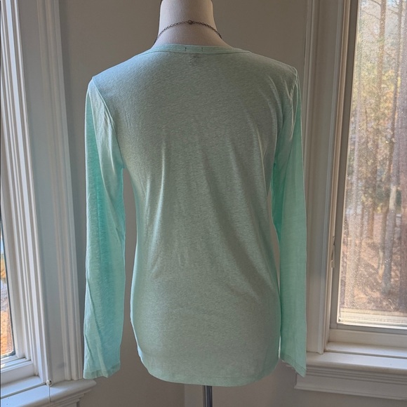 J. Crew Light Green Long Sleeve Top - Picture 5 of 7